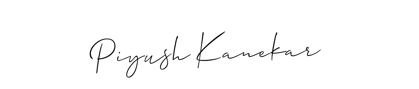 Once you've used our free online signature maker to create your best signature Allison_Script style, it's time to enjoy all of the benefits that Piyush Kanekar name signing documents. Piyush Kanekar signature style 2 images and pictures png