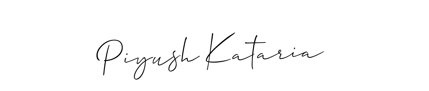 Best and Professional Signature Style for Piyush Kataria. Allison_Script Best Signature Style Collection. Piyush Kataria signature style 2 images and pictures png