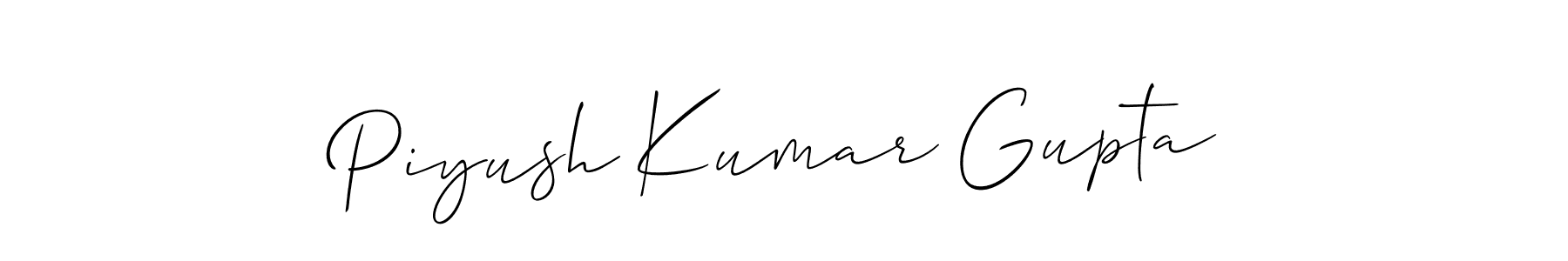 How to Draw Piyush Kumar Gupta signature style? Allison_Script is a latest design signature styles for name Piyush Kumar Gupta. Piyush Kumar Gupta signature style 2 images and pictures png
