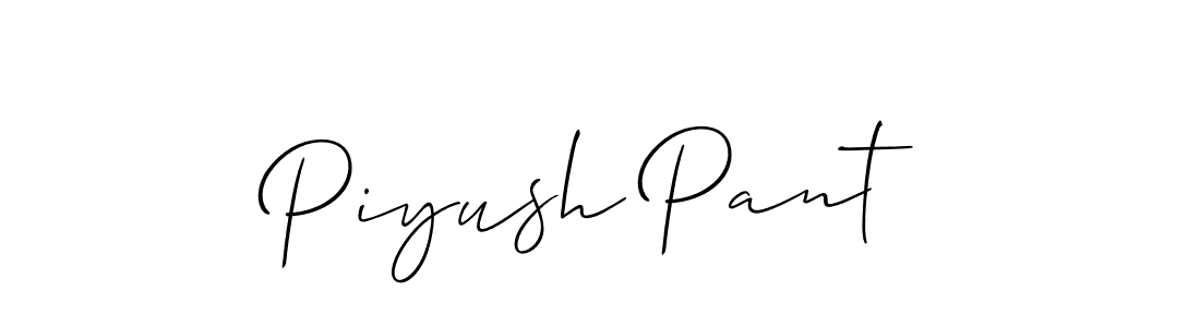 You should practise on your own different ways (Allison_Script) to write your name (Piyush Pant) in signature. don't let someone else do it for you. Piyush Pant signature style 2 images and pictures png