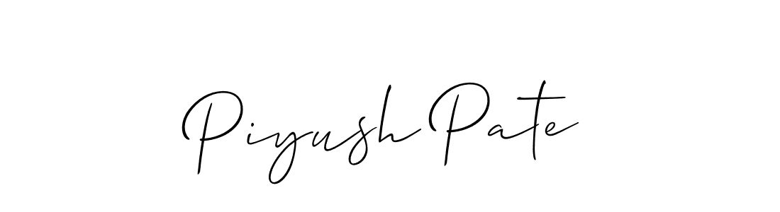 You can use this online signature creator to create a handwritten signature for the name Piyush Pate. This is the best online autograph maker. Piyush Pate signature style 2 images and pictures png