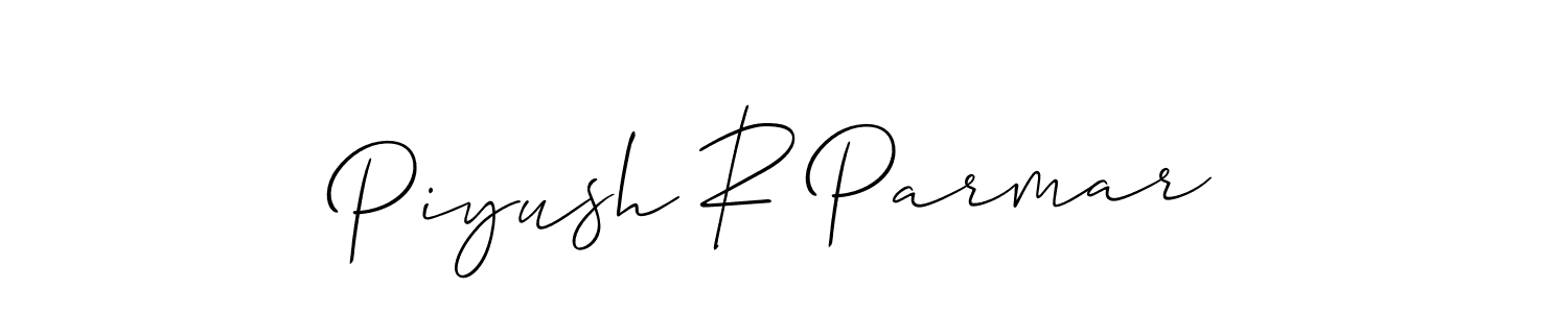 Make a beautiful signature design for name Piyush R Parmar. Use this online signature maker to create a handwritten signature for free. Piyush R Parmar signature style 2 images and pictures png