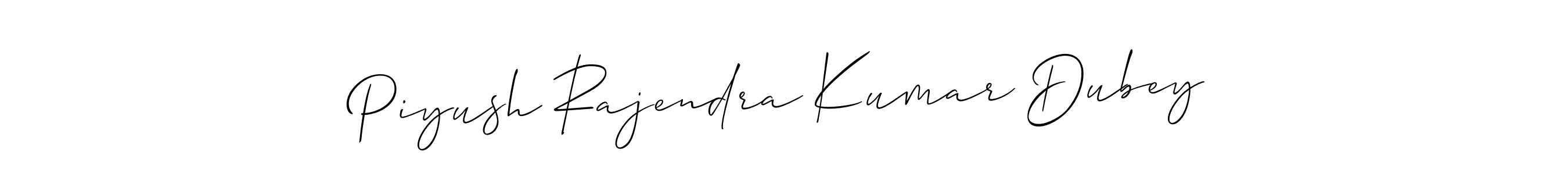 Use a signature maker to create a handwritten signature online. With this signature software, you can design (Allison_Script) your own signature for name Piyush Rajendra Kumar Dubey. Piyush Rajendra Kumar Dubey signature style 2 images and pictures png