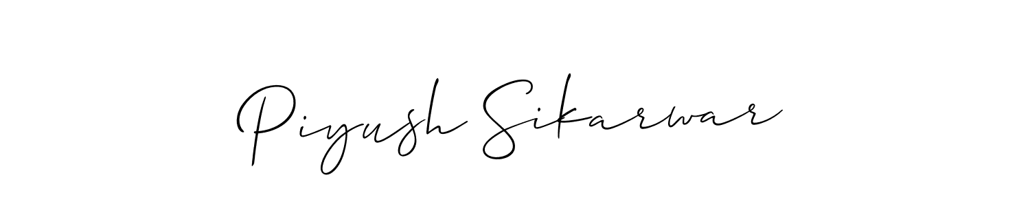 You can use this online signature creator to create a handwritten signature for the name Piyush Sikarwar. This is the best online autograph maker. Piyush Sikarwar signature style 2 images and pictures png
