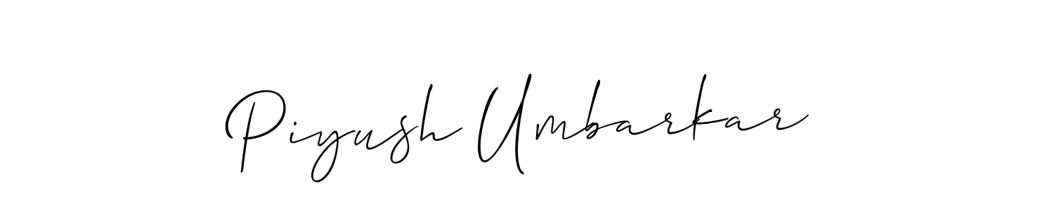 You can use this online signature creator to create a handwritten signature for the name Piyush Umbarkar. This is the best online autograph maker. Piyush Umbarkar signature style 2 images and pictures png