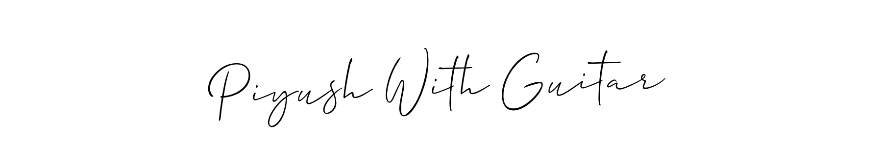 See photos of Piyush With Guitar official signature by Spectra . Check more albums & portfolios. Read reviews & check more about Allison_Script font. Piyush With Guitar signature style 2 images and pictures png