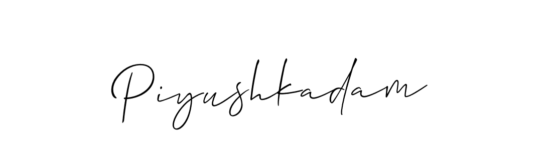 Once you've used our free online signature maker to create your best signature Allison_Script style, it's time to enjoy all of the benefits that Piyushkadam name signing documents. Piyushkadam signature style 2 images and pictures png