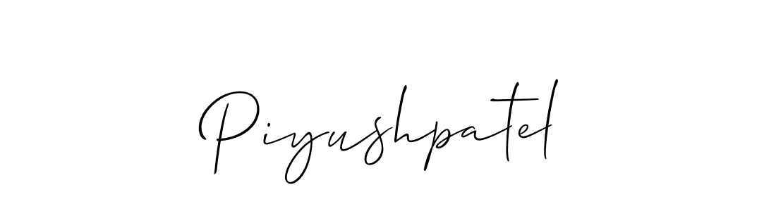 if you are searching for the best signature style for your name Piyushpatel. so please give up your signature search. here we have designed multiple signature styles  using Allison_Script. Piyushpatel signature style 2 images and pictures png