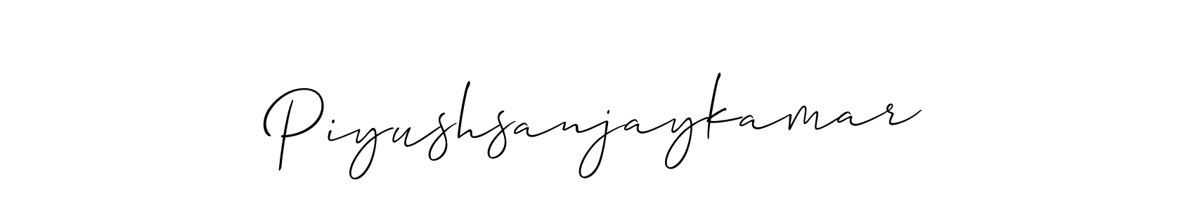 Allison_Script is a professional signature style that is perfect for those who want to add a touch of class to their signature. It is also a great choice for those who want to make their signature more unique. Get Piyushsanjaykamar name to fancy signature for free. Piyushsanjaykamar signature style 2 images and pictures png