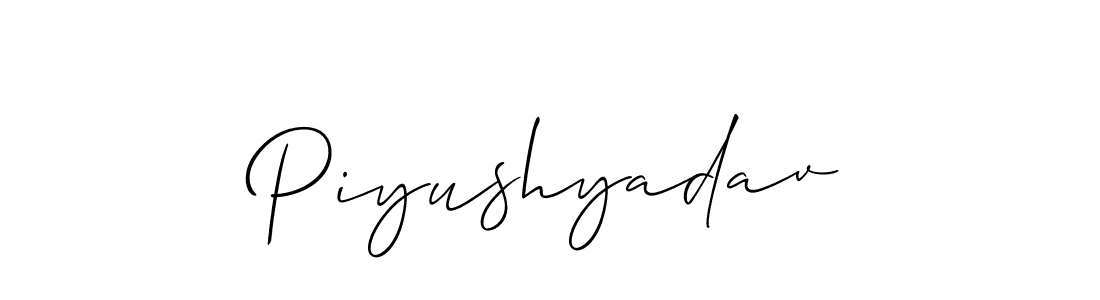 Make a short Piyushyadav signature style. Manage your documents anywhere anytime using Allison_Script. Create and add eSignatures, submit forms, share and send files easily. Piyushyadav signature style 2 images and pictures png
