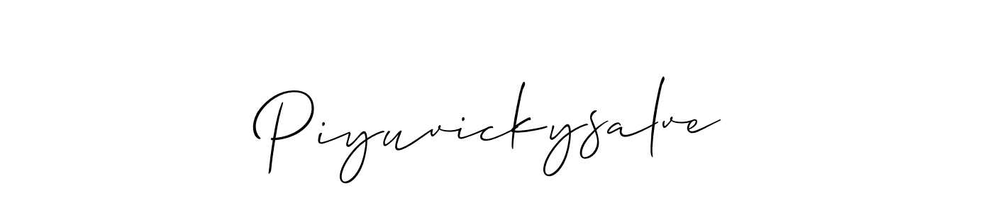 Once you've used our free online signature maker to create your best signature Allison_Script style, it's time to enjoy all of the benefits that Piyuvickysalve name signing documents. Piyuvickysalve signature style 2 images and pictures png