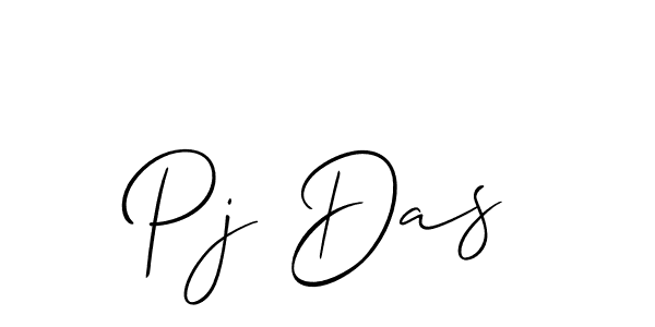 Pj Das stylish signature style. Best Handwritten Sign (Allison_Script) for my name. Handwritten Signature Collection Ideas for my name Pj Das. Pj Das signature style 2 images and pictures png