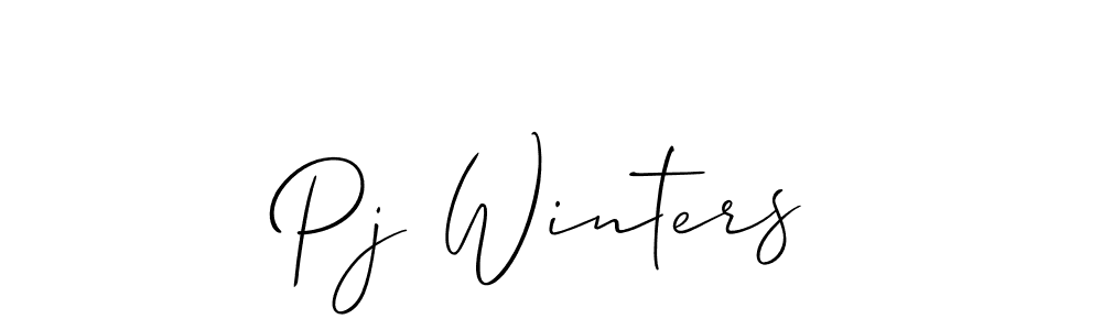 Once you've used our free online signature maker to create your best signature Allison_Script style, it's time to enjoy all of the benefits that Pj Winters name signing documents. Pj Winters signature style 2 images and pictures png
