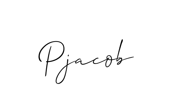 You should practise on your own different ways (Allison_Script) to write your name (Pjacob) in signature. don't let someone else do it for you. Pjacob signature style 2 images and pictures png