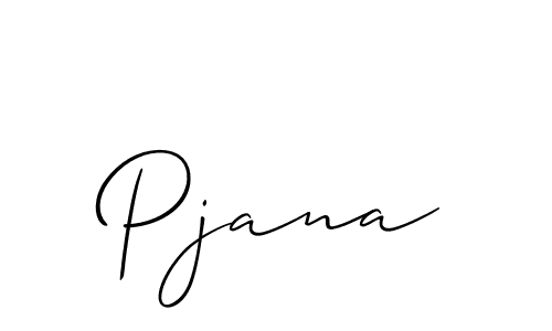 Allison_Script is a professional signature style that is perfect for those who want to add a touch of class to their signature. It is also a great choice for those who want to make their signature more unique. Get Pjana name to fancy signature for free. Pjana signature style 2 images and pictures png