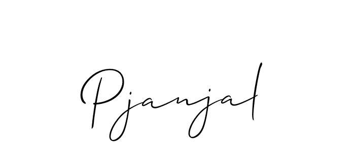 Allison_Script is a professional signature style that is perfect for those who want to add a touch of class to their signature. It is also a great choice for those who want to make their signature more unique. Get Pjanjal name to fancy signature for free. Pjanjal signature style 2 images and pictures png