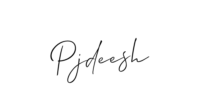 Best and Professional Signature Style for Pjdeesh. Allison_Script Best Signature Style Collection. Pjdeesh signature style 2 images and pictures png