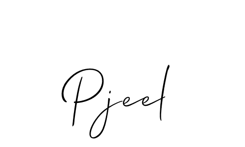 Best and Professional Signature Style for Pjeel. Allison_Script Best Signature Style Collection. Pjeel signature style 2 images and pictures png