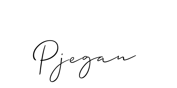 Also You can easily find your signature by using the search form. We will create Pjegan name handwritten signature images for you free of cost using Allison_Script sign style. Pjegan signature style 2 images and pictures png