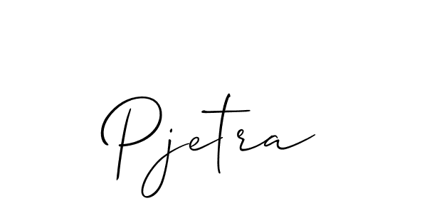 It looks lik you need a new signature style for name Pjetra. Design unique handwritten (Allison_Script) signature with our free signature maker in just a few clicks. Pjetra signature style 2 images and pictures png