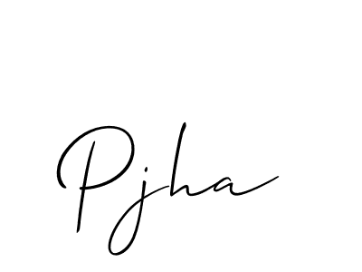 It looks lik you need a new signature style for name Pjha. Design unique handwritten (Allison_Script) signature with our free signature maker in just a few clicks. Pjha signature style 2 images and pictures png