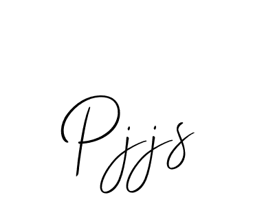 The best way (Allison_Script) to make a short signature is to pick only two or three words in your name. The name Pjjs include a total of six letters. For converting this name. Pjjs signature style 2 images and pictures png