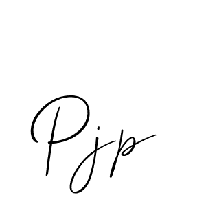 Design your own signature with our free online signature maker. With this signature software, you can create a handwritten (Allison_Script) signature for name Pjp. Pjp signature style 2 images and pictures png