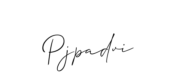 How to make Pjpadvi signature? Allison_Script is a professional autograph style. Create handwritten signature for Pjpadvi name. Pjpadvi signature style 2 images and pictures png