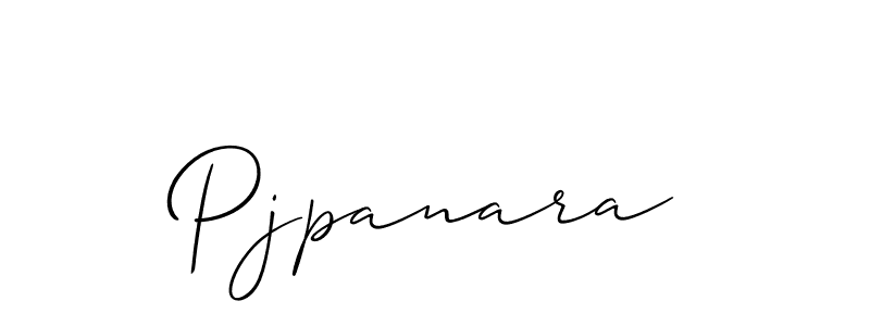 Design your own signature with our free online signature maker. With this signature software, you can create a handwritten (Allison_Script) signature for name Pjpanara. Pjpanara signature style 2 images and pictures png