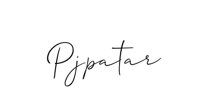 How to make Pjpatar name signature. Use Allison_Script style for creating short signs online. This is the latest handwritten sign. Pjpatar signature style 2 images and pictures png