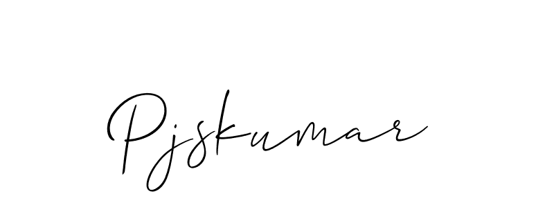 Also we have Pjskumar name is the best signature style. Create professional handwritten signature collection using Allison_Script autograph style. Pjskumar signature style 2 images and pictures png