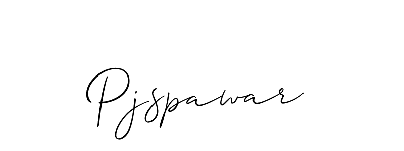 Also we have Pjspawar name is the best signature style. Create professional handwritten signature collection using Allison_Script autograph style. Pjspawar signature style 2 images and pictures png