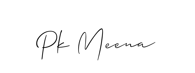 Best and Professional Signature Style for Pk Meena. Allison_Script Best Signature Style Collection. Pk Meena signature style 2 images and pictures png