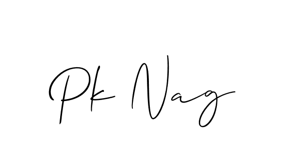 Pk Nag stylish signature style. Best Handwritten Sign (Allison_Script) for my name. Handwritten Signature Collection Ideas for my name Pk Nag. Pk Nag signature style 2 images and pictures png