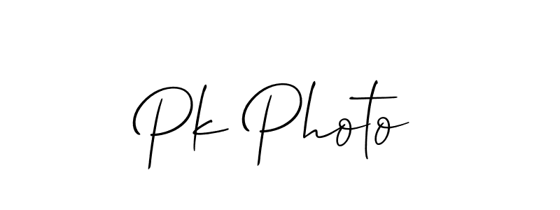 It looks lik you need a new signature style for name Pk Photo. Design unique handwritten (Allison_Script) signature with our free signature maker in just a few clicks. Pk Photo signature style 2 images and pictures png