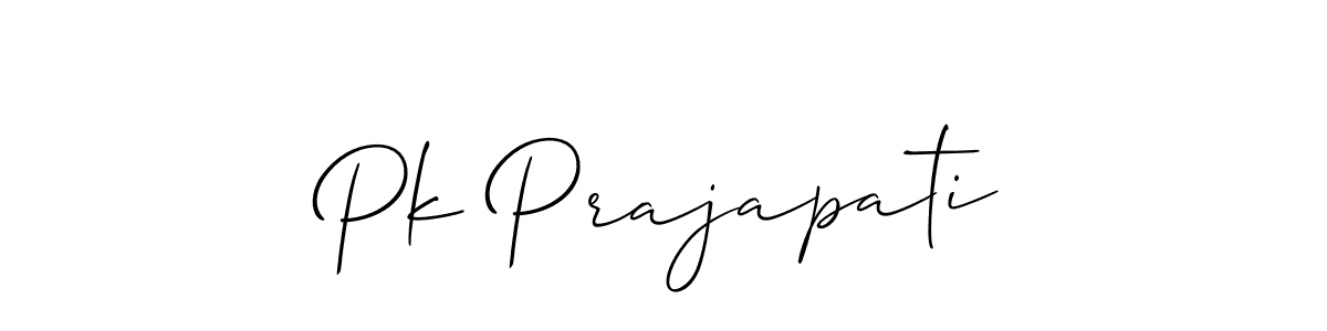 You should practise on your own different ways (Allison_Script) to write your name (Pk Prajapati) in signature. don't let someone else do it for you. Pk Prajapati signature style 2 images and pictures png