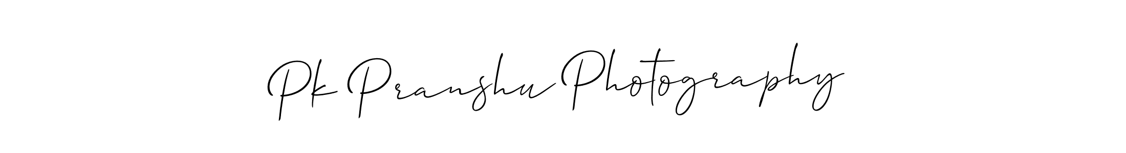 Create a beautiful signature design for name Pk Pranshu Photography. With this signature (Allison_Script) fonts, you can make a handwritten signature for free. Pk Pranshu Photography signature style 2 images and pictures png