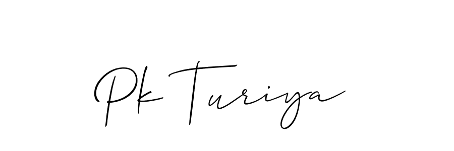 Also You can easily find your signature by using the search form. We will create Pk Turiya name handwritten signature images for you free of cost using Allison_Script sign style. Pk Turiya signature style 2 images and pictures png