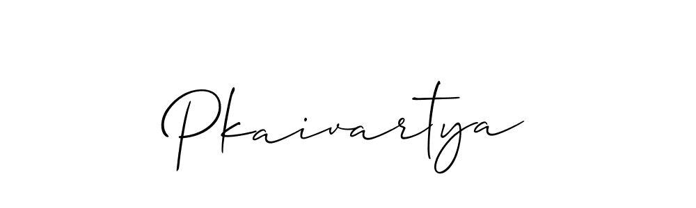 How to make Pkaivartya signature? Allison_Script is a professional autograph style. Create handwritten signature for Pkaivartya name. Pkaivartya signature style 2 images and pictures png