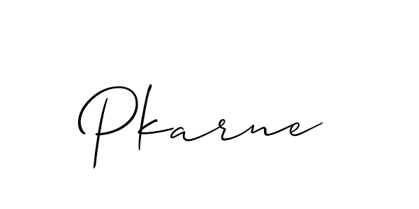 You should practise on your own different ways (Allison_Script) to write your name (Pkarne) in signature. don't let someone else do it for you. Pkarne signature style 2 images and pictures png