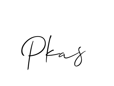 Allison_Script is a professional signature style that is perfect for those who want to add a touch of class to their signature. It is also a great choice for those who want to make their signature more unique. Get Pkas name to fancy signature for free. Pkas signature style 2 images and pictures png