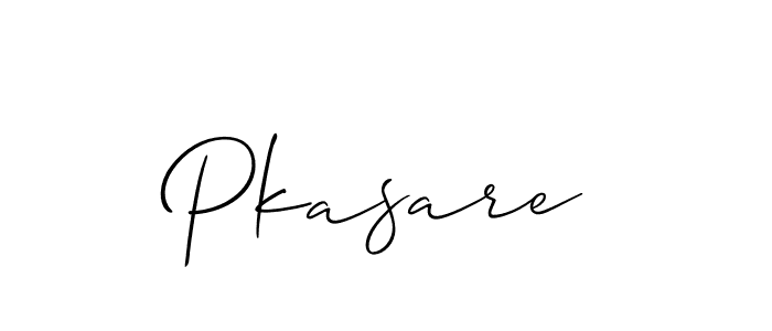 Create a beautiful signature design for name Pkasare. With this signature (Allison_Script) fonts, you can make a handwritten signature for free. Pkasare signature style 2 images and pictures png