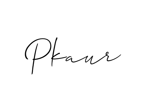 The best way (Allison_Script) to make a short signature is to pick only two or three words in your name. The name Pkaur include a total of six letters. For converting this name. Pkaur signature style 2 images and pictures png