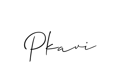Pkavi stylish signature style. Best Handwritten Sign (Allison_Script) for my name. Handwritten Signature Collection Ideas for my name Pkavi. Pkavi signature style 2 images and pictures png