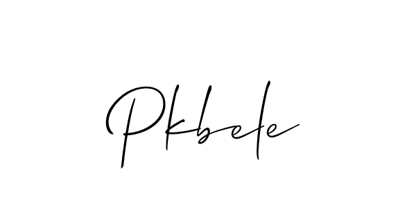 Pkbele stylish signature style. Best Handwritten Sign (Allison_Script) for my name. Handwritten Signature Collection Ideas for my name Pkbele. Pkbele signature style 2 images and pictures png