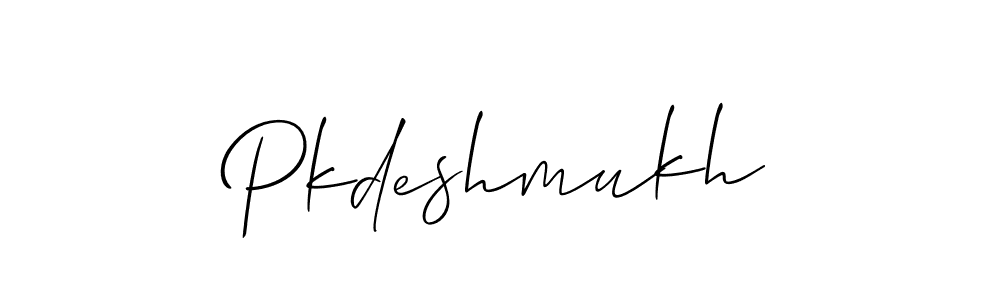 Pkdeshmukh stylish signature style. Best Handwritten Sign (Allison_Script) for my name. Handwritten Signature Collection Ideas for my name Pkdeshmukh. Pkdeshmukh signature style 2 images and pictures png