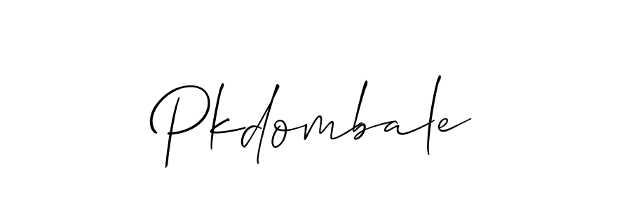 Similarly Allison_Script is the best handwritten signature design. Signature creator online .You can use it as an online autograph creator for name Pkdombale. Pkdombale signature style 2 images and pictures png