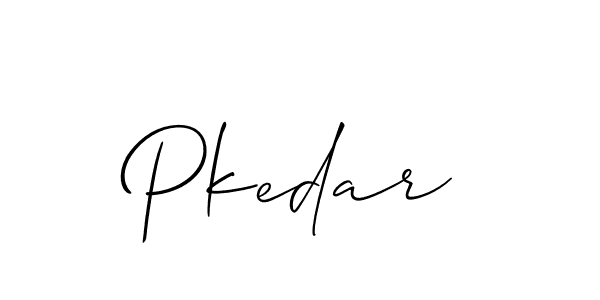 Pkedar stylish signature style. Best Handwritten Sign (Allison_Script) for my name. Handwritten Signature Collection Ideas for my name Pkedar. Pkedar signature style 2 images and pictures png