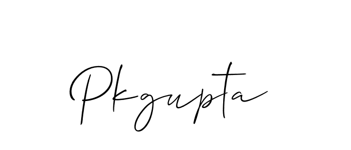 Make a beautiful signature design for name Pkgupta. With this signature (Allison_Script) style, you can create a handwritten signature for free. Pkgupta signature style 2 images and pictures png