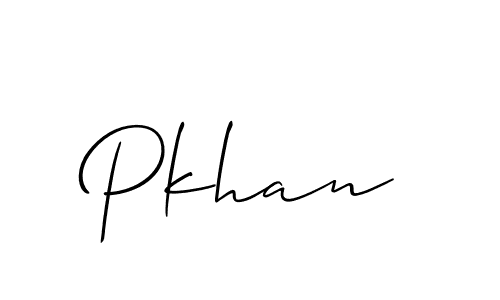 if you are searching for the best signature style for your name Pkhan. so please give up your signature search. here we have designed multiple signature styles  using Allison_Script. Pkhan signature style 2 images and pictures png